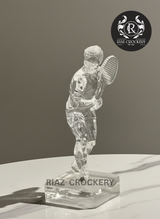 CRYSTAL TENNIS PLAYER