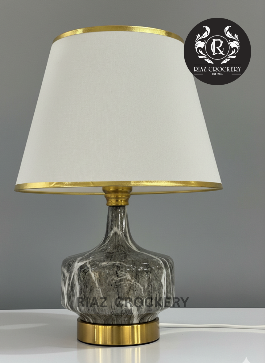 METAL GRAY TABLE LAMP