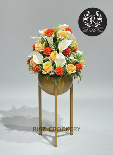 KC  BLACK GOLD STAND ARRANGMENT