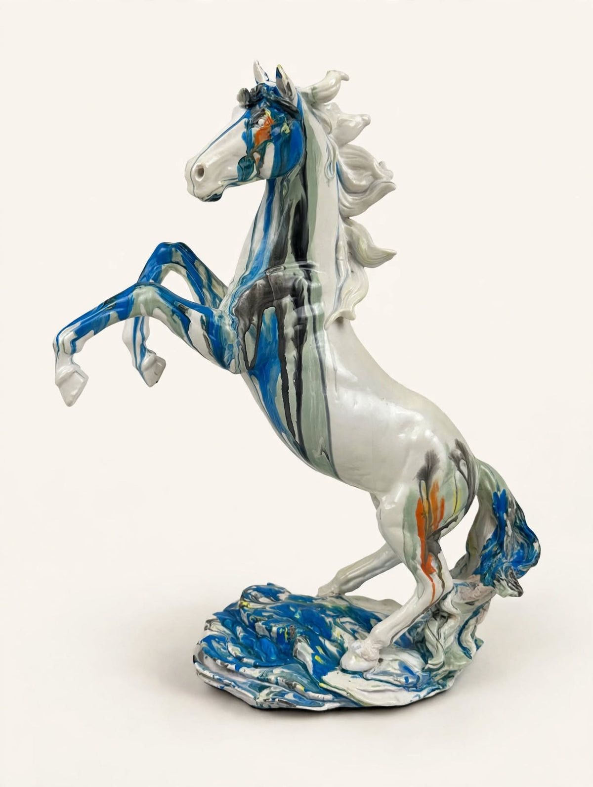 White blue hours decoration