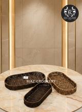 BROWN CAN FRUIT BASKET 3-PCS SET