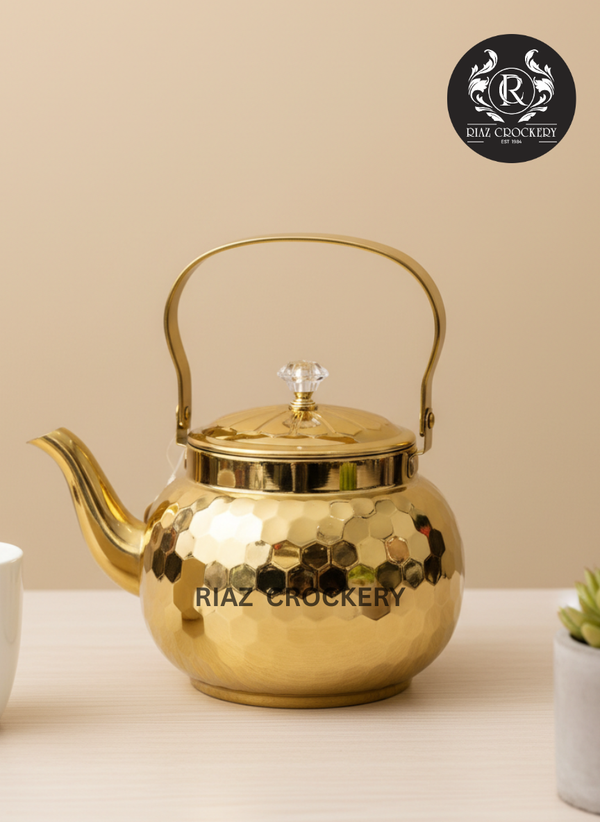 Golden Steel Kettle 1.2LTR
