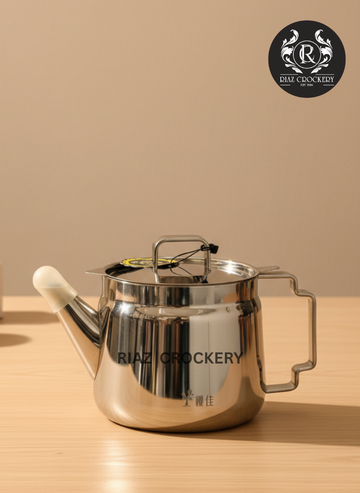Oil Can Steel Tea Pot 1.0LTR