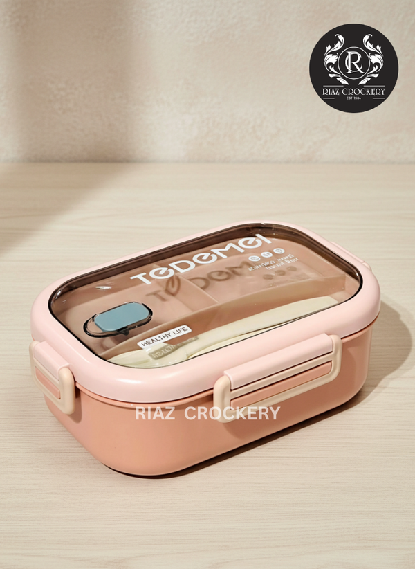 Tedemi Stainles Steel Lunch Box, 2 Compartment