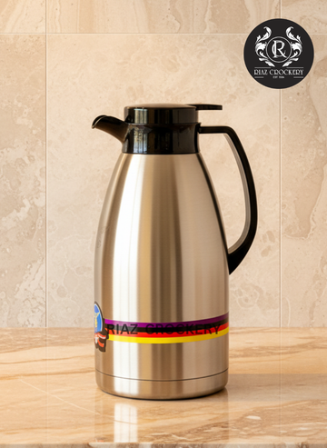 OQAB BUTTON STEEL VACUUM FLASK 3.0LTR