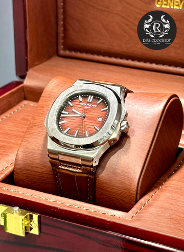 PATEK PHILLIP LEATHER STRIP WATCH