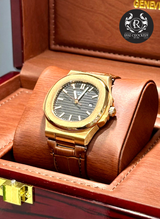 PATEK PHILLIP LEATHER STRIP WATCH