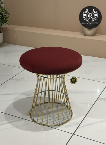 GOLDEN METAL SOFA STOOL