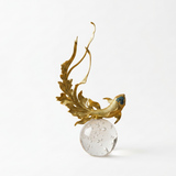 KC CRYSTAL GOLD FISH STATUE