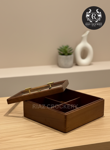 WOODEN DRY FRUIT TRAY SQUARE
