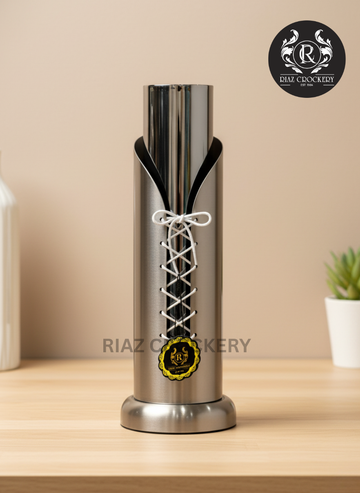 GOLDEN BLACK FLOWER VASE