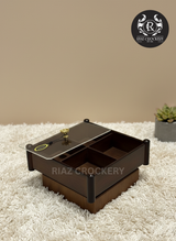 TDL DRAK WOODEN DRY FRUIT TRAY