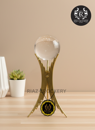 KC GOLDEN STAND CRYSTAL BALL