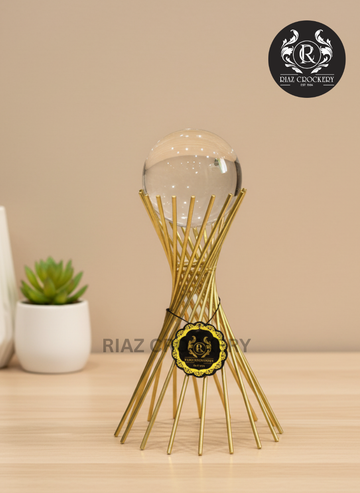 KC GOLDEN STAND CRYSTAL BALL
