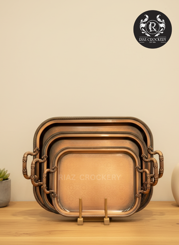 ONE MORE COPPER 3-PCS TRAY SET