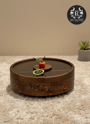 WOODEN FANCY DRY FRUIT TRAY