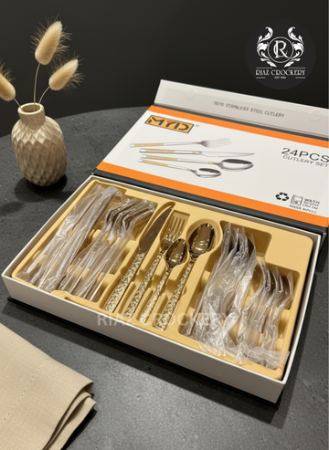 MYD GOLDEN 24-PCS CUTLERY SET