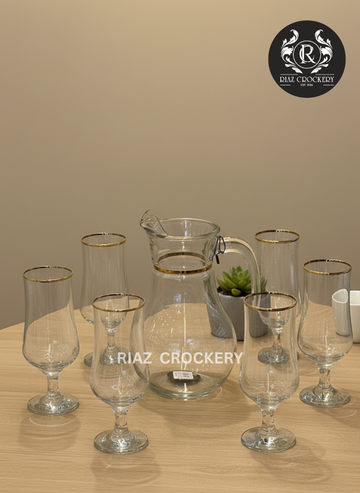 Bistro Gold Touch 7-pcs Water Set