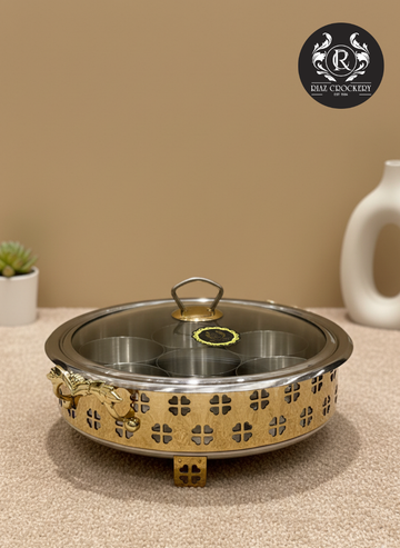 DURA STEEL GOLDEN DRY FRUIT TRAY