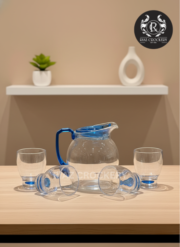 VIOLET ACRYLIC WATER SET 7-PCS