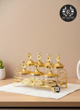 GOLDEN STAND STEEL SPICE SET 8-PCS