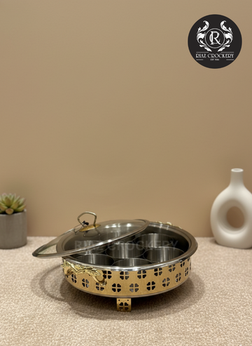 DURA STEEL GOLDEN DRY FRUIT TRAY
