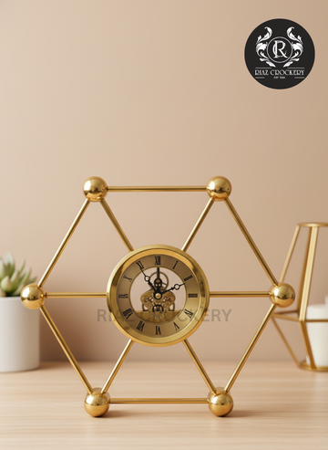 GOLDEN TABLE CLOCK