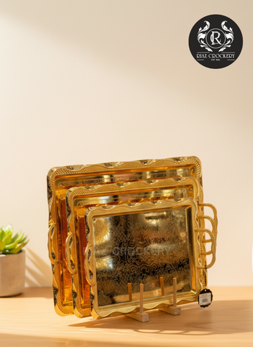 ALMAMARA GOLDEN 3-PCS TRAY SET