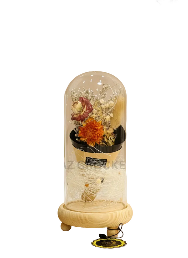 FLOWER IN GLASS GLOBE