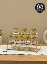 GOLDEN STAND SPICE JAR 8-PCS SET