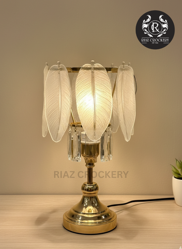 KC CRYSTAL LEAF TABLE LAMP