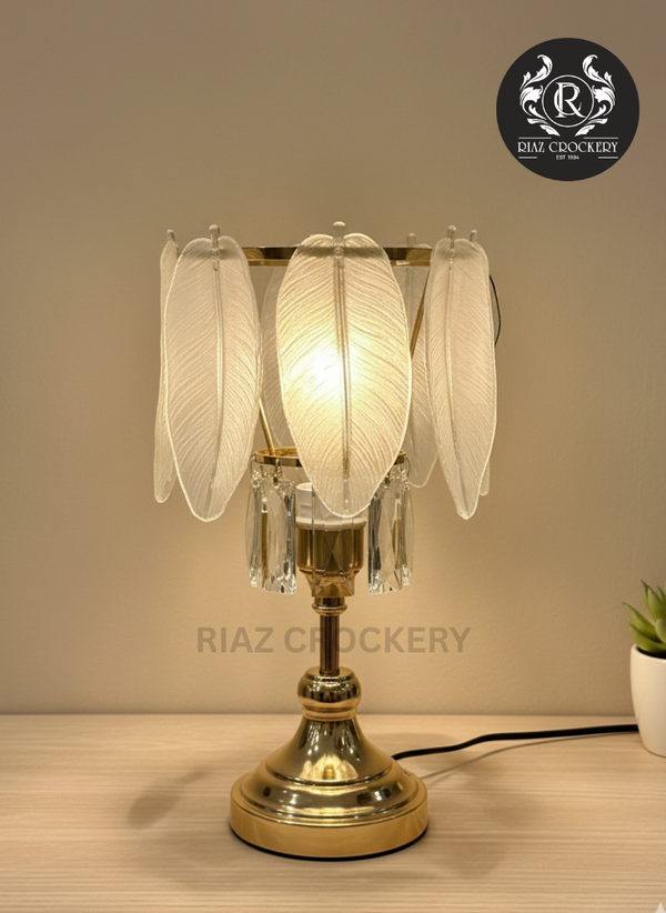 KC CRYSTAL LEAF TABLE LAMP