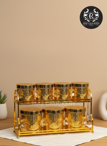 MORE & MORE GOLDEN 7-PCS JAR SET