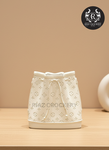 KC CERAMIC PURSE VASE