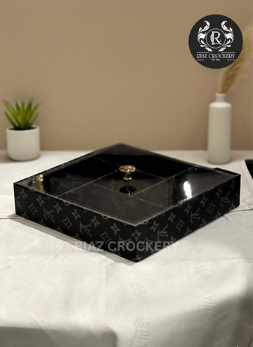 LV LEATHER DRY FRUIT TRAY