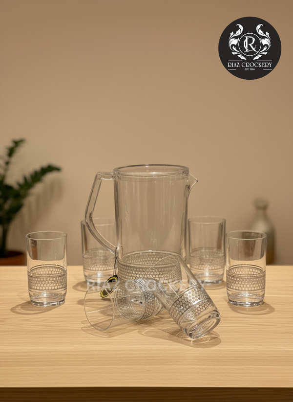 LOOP ACRYLIC 7-PCS WATER SET