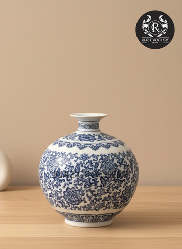 CERAMIC BLUE VASE