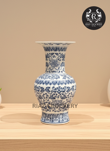 CERAMIC BLUE VASE
