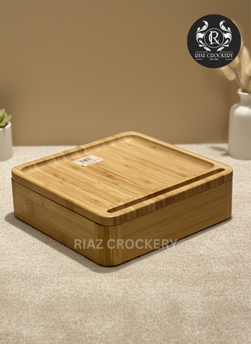 BAMBOO DRY FRUIT TRAY SQUARE