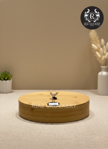 TDL BAMBOO DRY FRUIT TRAY OVAL