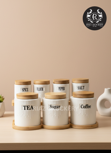 ONE MORE CERAMIC JAR SET 8-PCS
