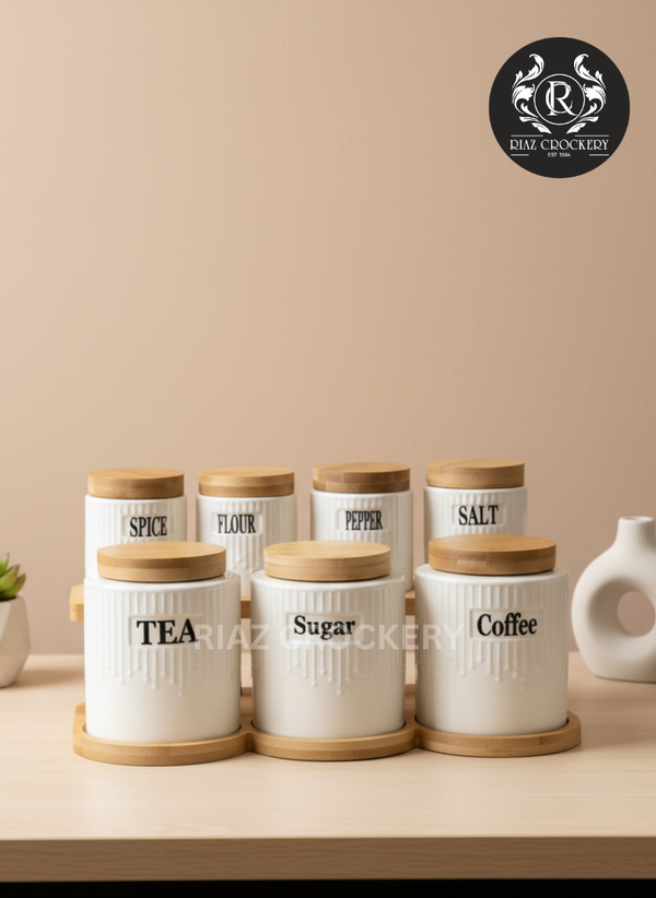 ONE MORE CERAMIC JAR SET 8-PCS