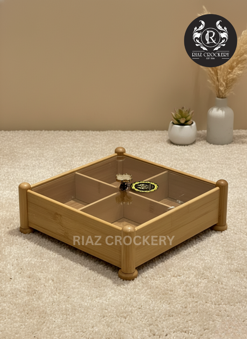 TDL WOODEN DRY FRUIT TRAY
