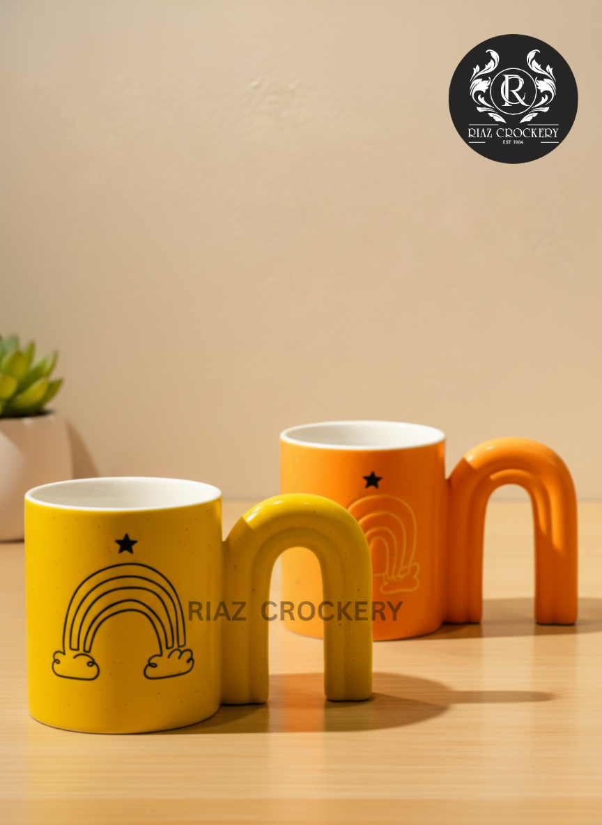 Half Handle Bone Mug