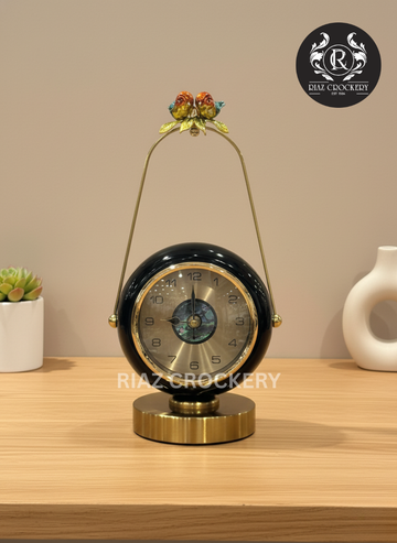 GOLDEN BIRD TABLE CLOCK