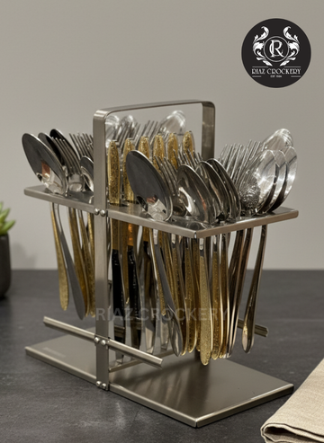 CUTLERY SET STEEL 46-PCS
