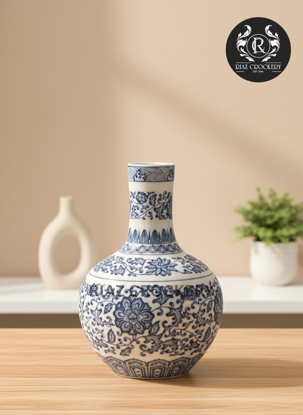 CERAMIC BLUE VASE