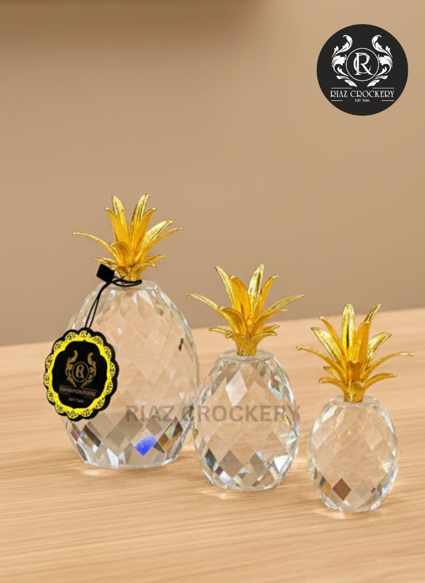 CRYSTAL GOLDEN PINEAPPLE 3-PCS SET