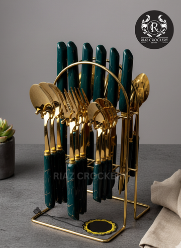 BLUE BIRD GOLDEN CUTLEY SET 24-PCS