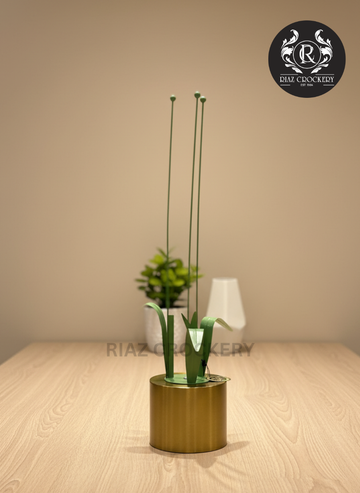 GOLDEN METAL ARTIFICIAL PLANT